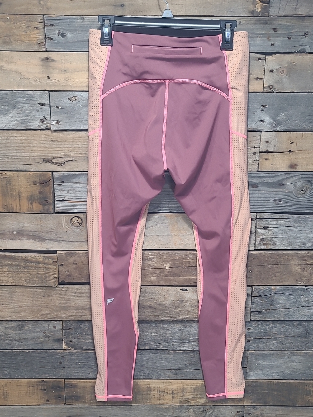 Fabletics NWT Motion365+ High-Waisted Shine Legging PINK nude Purple Sz LARGE - Picture 4 of 9